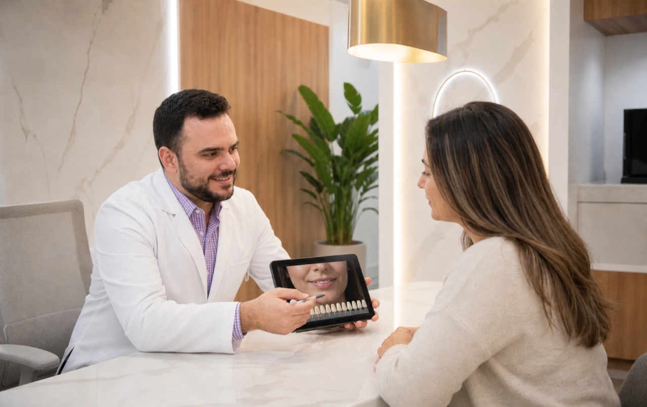 Cosmetic dental consultation at Iconic Smiles