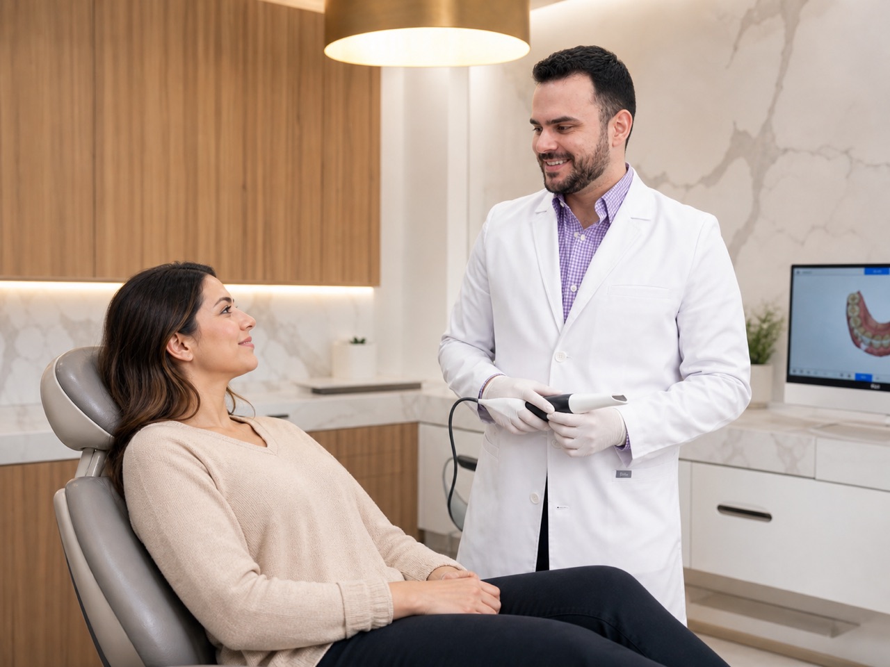 Digital restorative dentistry scan at Iconic Smiles